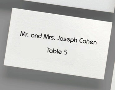 Calligraphy Guest Name Place Cards