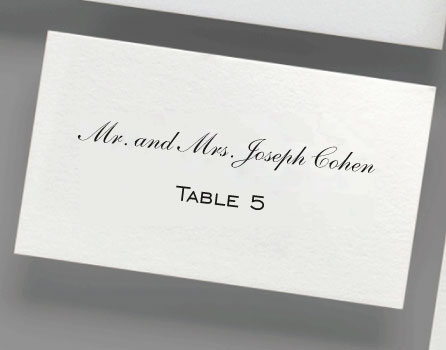 Digital Printed Place Cards
