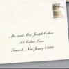 printing digital calligraphy on reply envelope and rsvp envelope