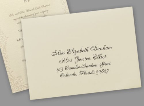 Select your desired quantity, customize your envelope online, and complete your order. Email us your guest addressing list file, and we'll create a layout for your approval. Upon receiving the layout, carefully review it and make any necessary changes or corrections.