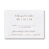 Embossed Large Flower rsvp cardsd