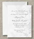 White Beaded Border Large Square – Wedding Invitation – Custom Wedding ...