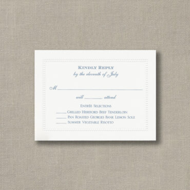 White Beaded Border Large Square Wedding Invitation | Cohen Printing ...