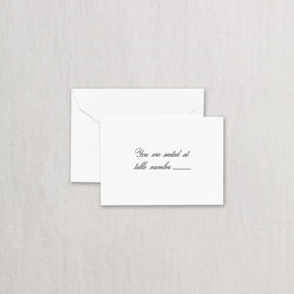 Signature White Cotton Escort Card & Envelope Sets Elevate your event’s organization and wrap up your seating chart with pure sophistication. Our escort card sets are crafted from signature heavyweight, all-cotton paper in a crisp, beautiful white finish. These sets provide a tactile, high-end experience for your guests from the moment they find their names, offering just the right amount of space for a clean and elegant presentation.