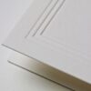 Triple Debossed Pearl White 100 Blank Place Card