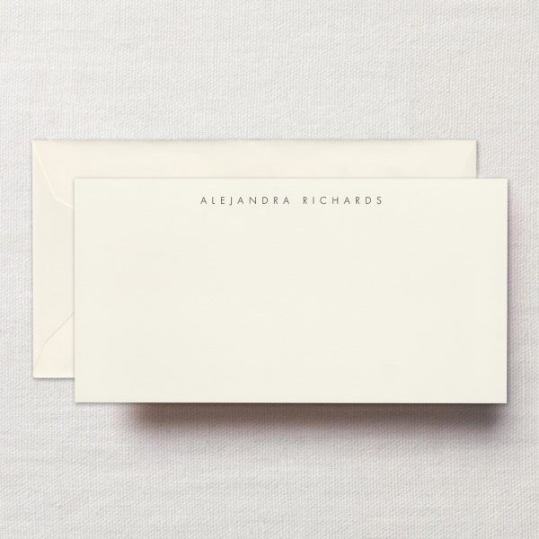 Ecru Monarch Correspondence Card