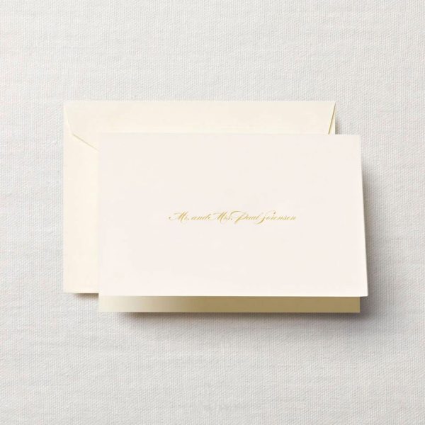 Ecruwhite Informal Lightweight Note with Name