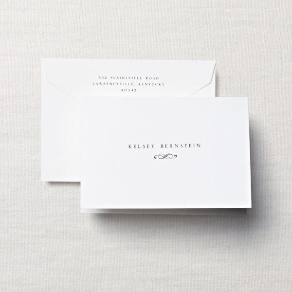 Pearl White Lightweight Note with Decorative Motif