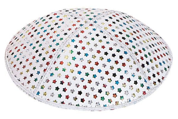 Stars of David Leather Kippah