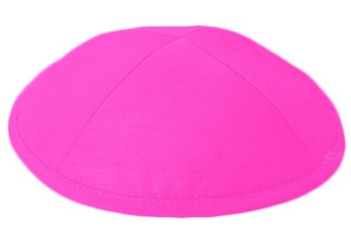 Hot Pink Pure Silk - Kippah