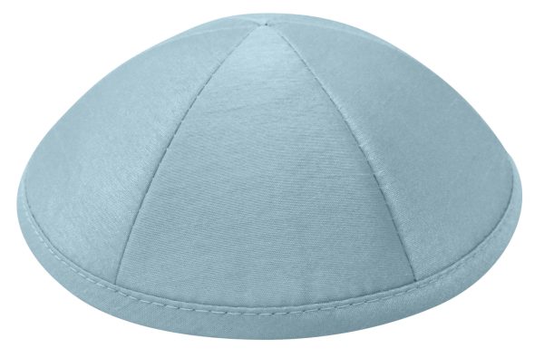 Light Blue Pure Silk - Kippah