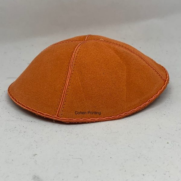Introducing premium soft Suede kippahs, lovingly crafted to add an extra layer of elegance and significance to your Simcha. Also referred to as Kippot or yarmulkes, our kippahs are designed to elevate every moment of your event, whether it's a joyous wedding celebration, a meaningful mitzvah, or any other special occasion. With our unwavering commitment to quality craftsmanship and attention to detail, you can trust that your kippahs will not only look exquisite but also reflect the significance of the moment. But that's not all – we understand that personalization is key to making your event truly unforgettable. That's why we offer comprehensive customization options, including a wide selection of Hebrew and English fonts, allowing you to tailor your kippahs to suit your unique style and preferences. Whether you prefer a classic and traditional look or something more modern and personalized, the choice is yours. Your kippahs will be more than just an accessory – they'll be a reflection of your individuality and the spirit of your celebration.