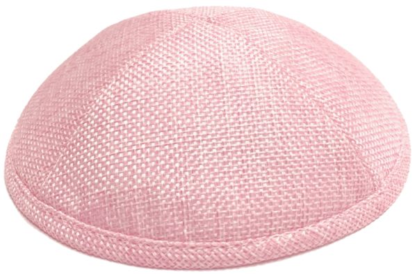Custom personalized white burlap kippah for Jewish weddings, Bar Mitzvah and special occasions - Cohen Printing
