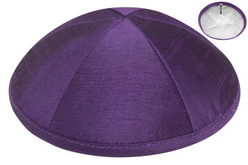 Purple Pure Silk - Kippah