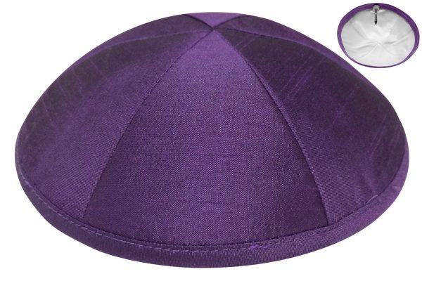 Purple Pure Silk - Kippah