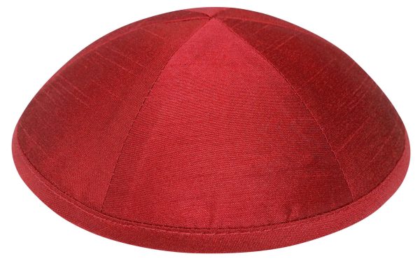 Red Pure Silk - Kippah