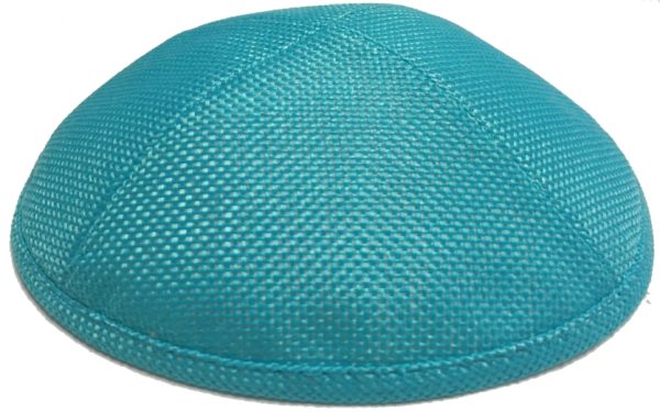 Custom personalized white burlap kippah for Jewish weddings, Bar Mitzvah and special occasions - Cohen Printing