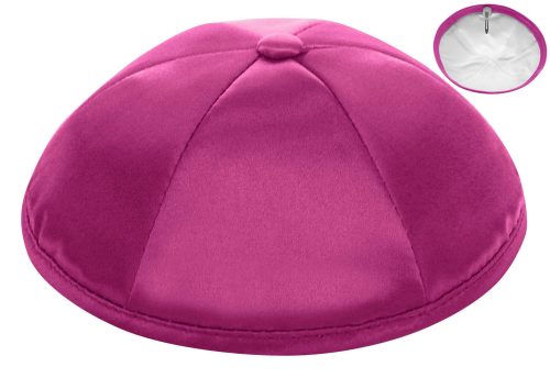 Fuchsia Deluxe Satin - Kippah