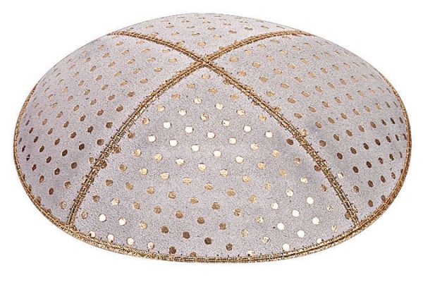 Gold Foil Small Dots Embossed - Kippa