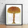 Into the Fall - Custom Jewish Ketubah