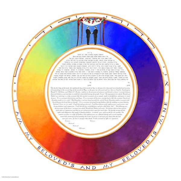Love's Rainbow 2-gether Male - Ketubah