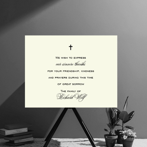 Contemporary Cross Sympathy Cards