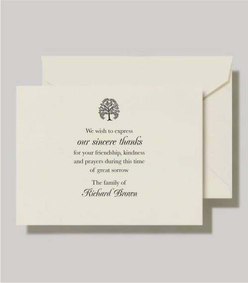 Tree of Life Sympathy Cards