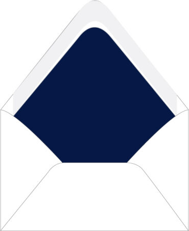 Navy | Custom Hand Lined Envelopes