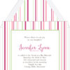 Bold Stripes Bat Mitzvah Invitation