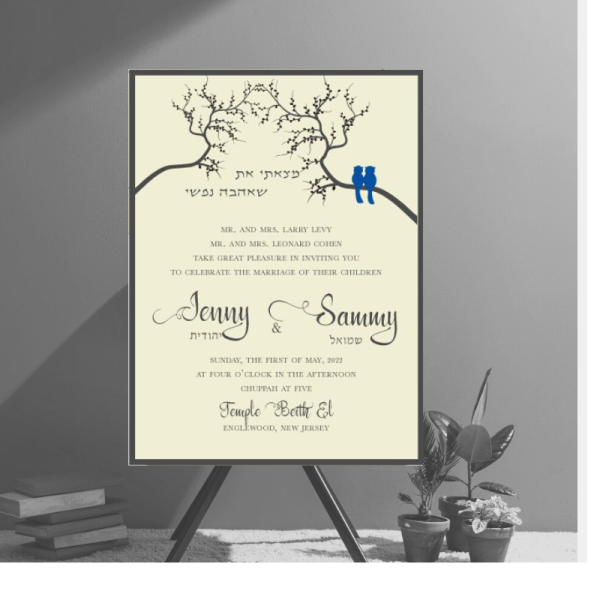 Romantic Birds Wedding Invitation