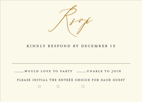 Personalize My Response Cards