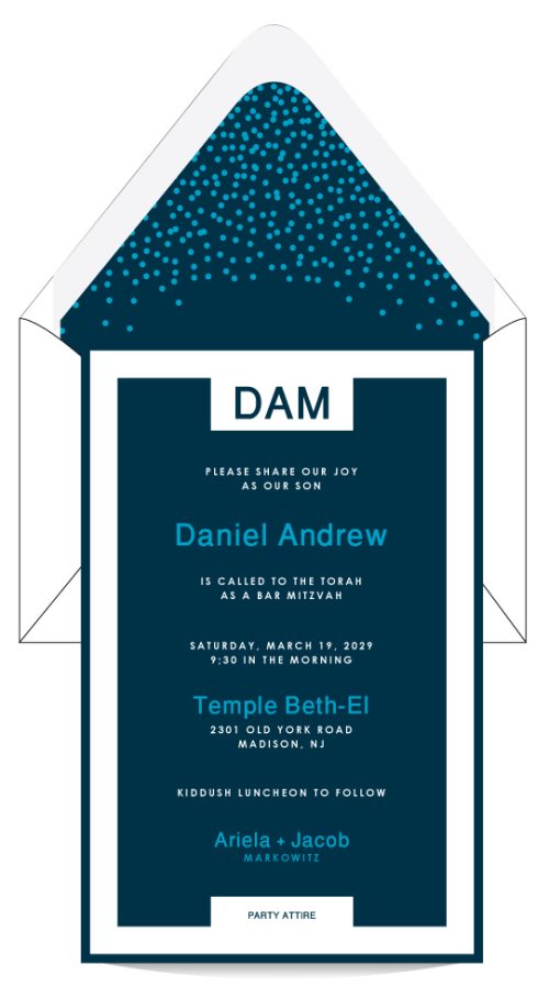 Peace Bar Mitzvah Invitation