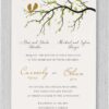Little Love Birds Jewish Wedding Invitation