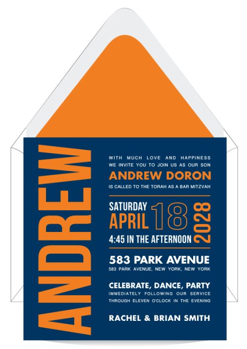 Score! Bar Mitzvah Invitation