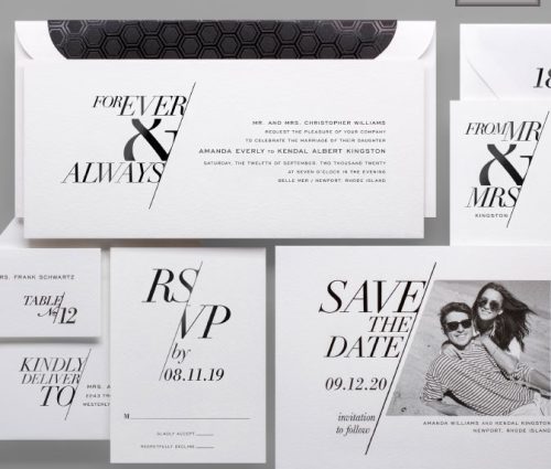 Fashion Forward Wedding Invitation