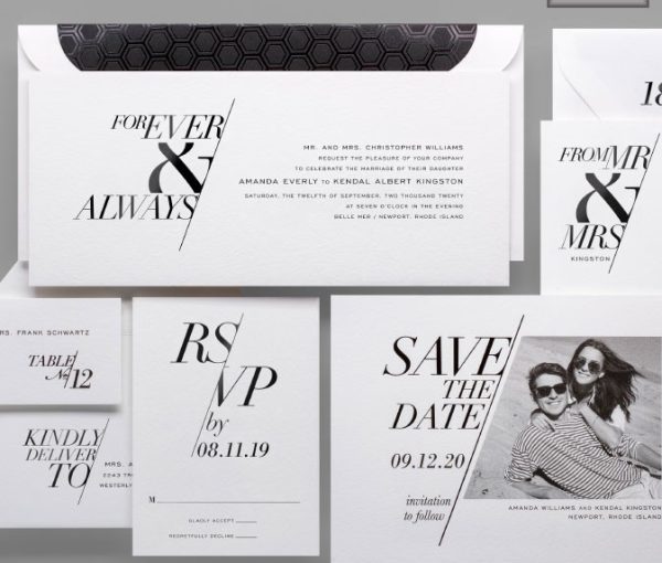 Fashion Forward Wedding Invitation