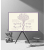 Garden of Love in Purple Jewish Wedding Invitation