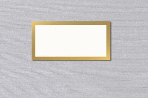 Gold Bordered Place Cards | 25 Cards