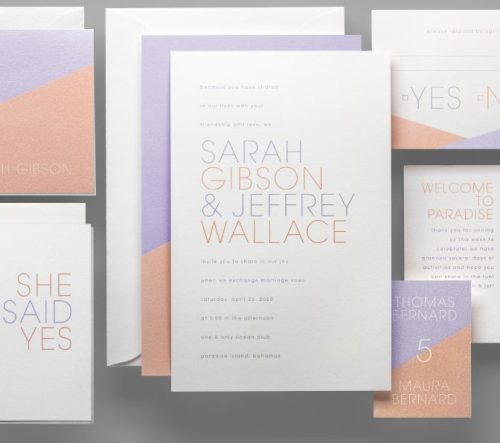 True Colors Wedding Invitation
