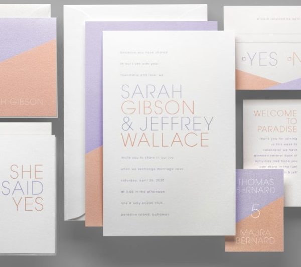 True Colors Wedding Invitation