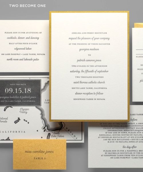 Two become one Wedding Invitation