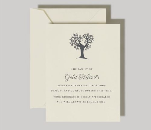 Tree of Life Sympathy Cards