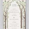 Romantic and enchanting, the Nature's Chuppah in the Woods Jewish wedding invitation beautifully captures the serenity of a woodland setting. Delicate branches and natural elements frame the design, while the Hebrew phrase I have found the one whom my soul loves graces the opening, adding deep meaning and elegance. This stunning invitation showcases your personalized wedding details in a sophisticated blend of modern typography, striking the perfect balance between contemporary style and timeless tradition. A subtle textured pattern enhances the design, adding an understated yet refined touch, making this invitation an unforgettable keepsake for your special day.