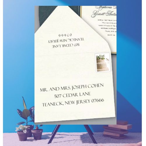 Envelope guest addressing digital calligraphy for weddings and special events