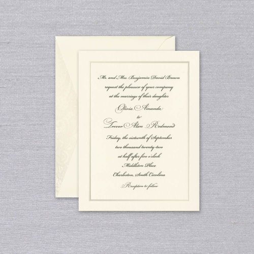 Pearl Band Invitation - Cohen Printing