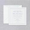 White Seaside Elegant Wedding Invitation