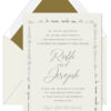 Calligraphy Ani L'Dodi Jewish Wedding Invitation
