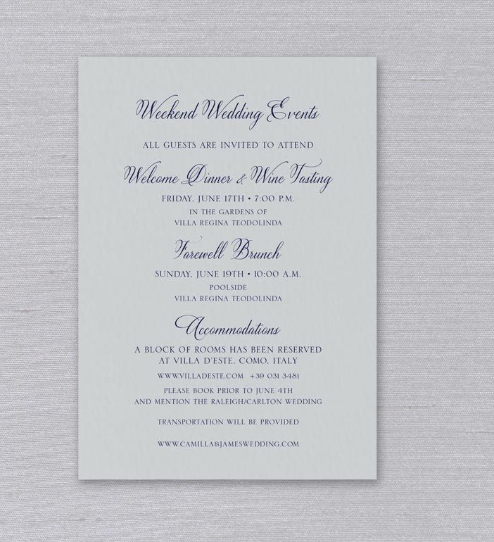 Grey Fog Elegant Event Card