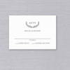 Ultra White Hailey Elegant Wedding Invitation