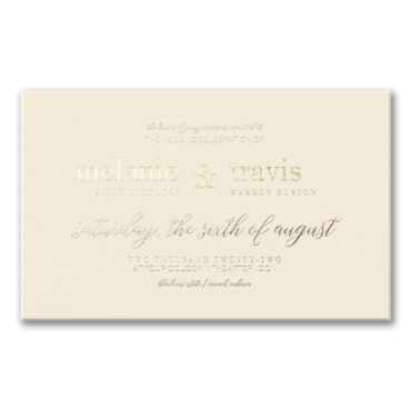 This beautiful beveled edge wedding invitation is perfect for any couple looking to show off their modern style.
